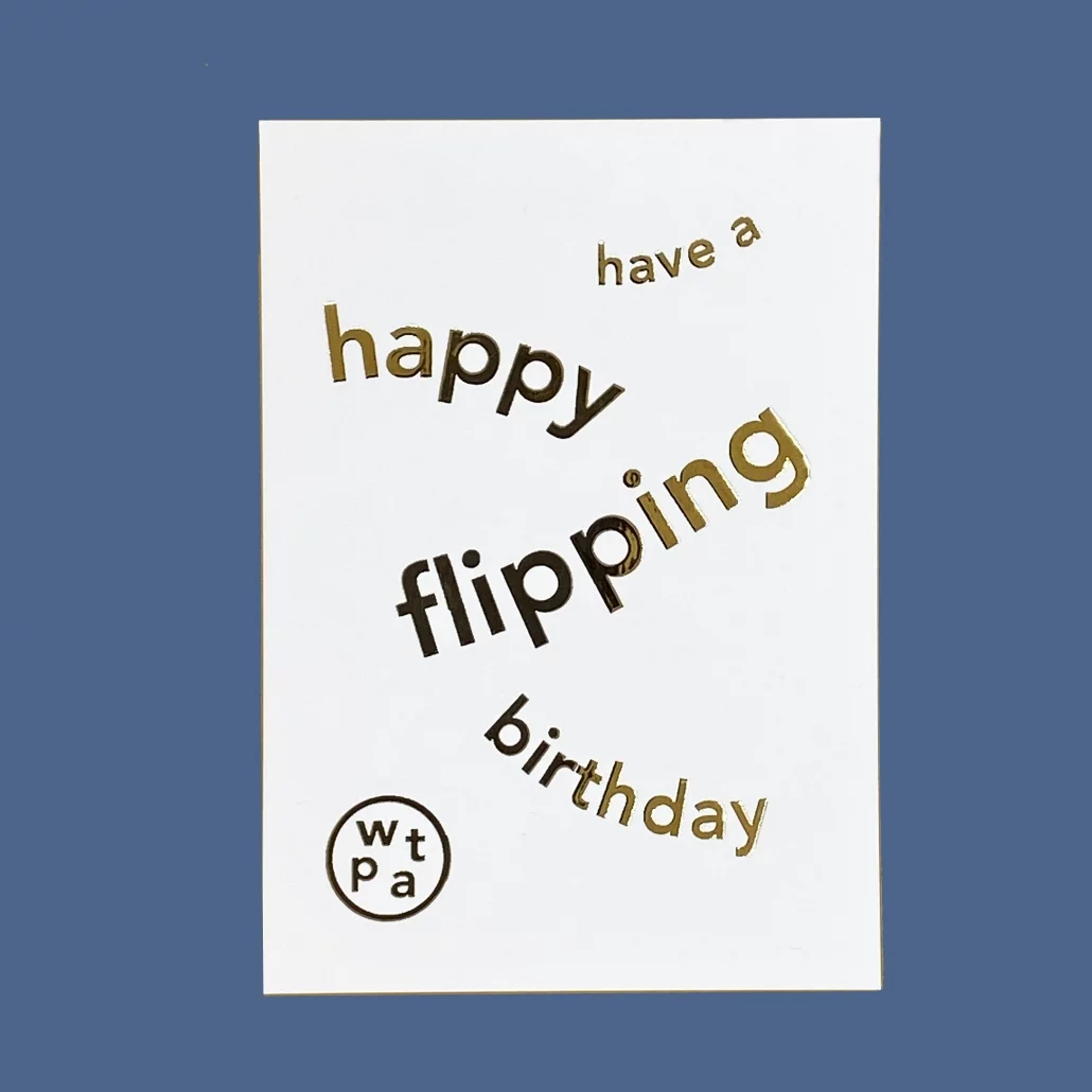 Have a Happy Flipping Birthday Gift Voucher card